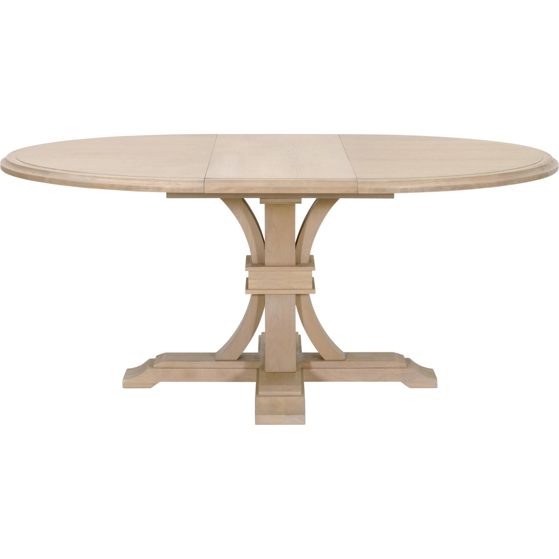 Devon Dining Table by Essentials For Living in natural gray. Made from solid acacia, acacia veneer in a cottage & farmhouse style.