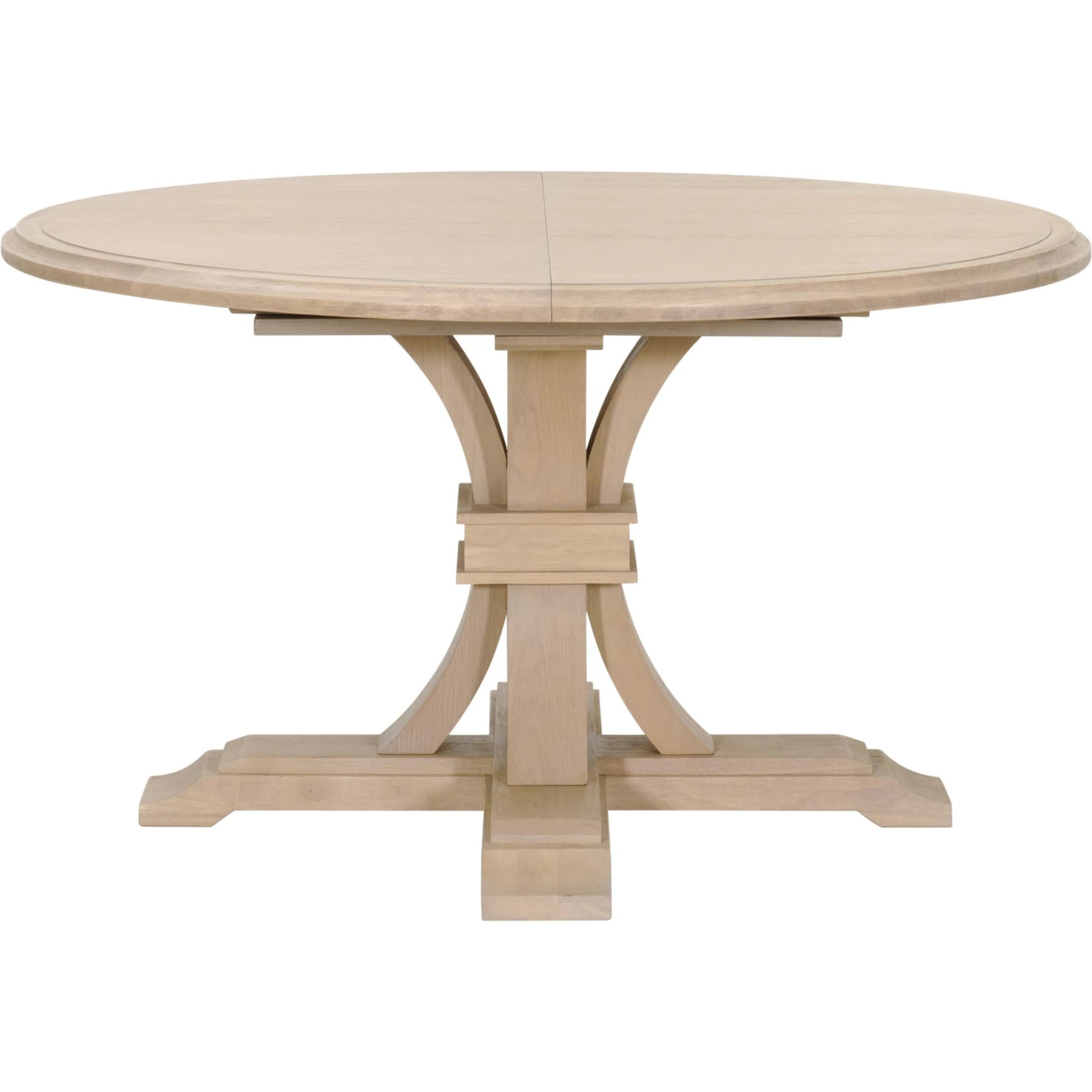 Devon Dining Table by Essentials For Living in natural gray. Made from solid acacia, acacia veneer in a cottage & farmhouse style.