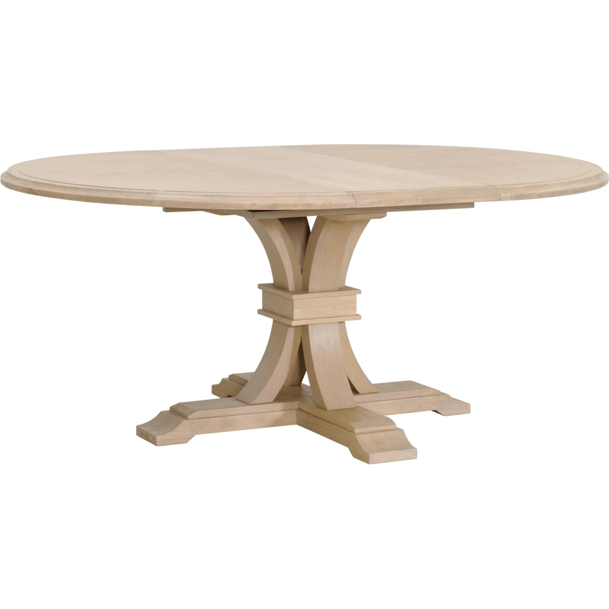 Devon Dining Table by Essentials For Living in natural gray. Made from solid acacia, acacia veneer in a cottage & farmhouse style.