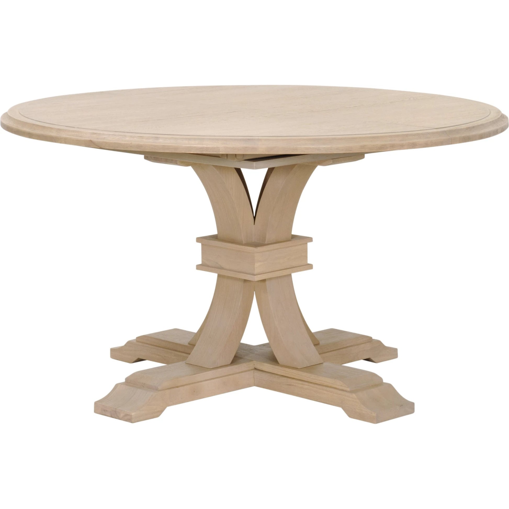 Devon Dining Table by Essentials For Living in natural gray. Made from solid acacia, acacia veneer in a cottage & farmhouse style.