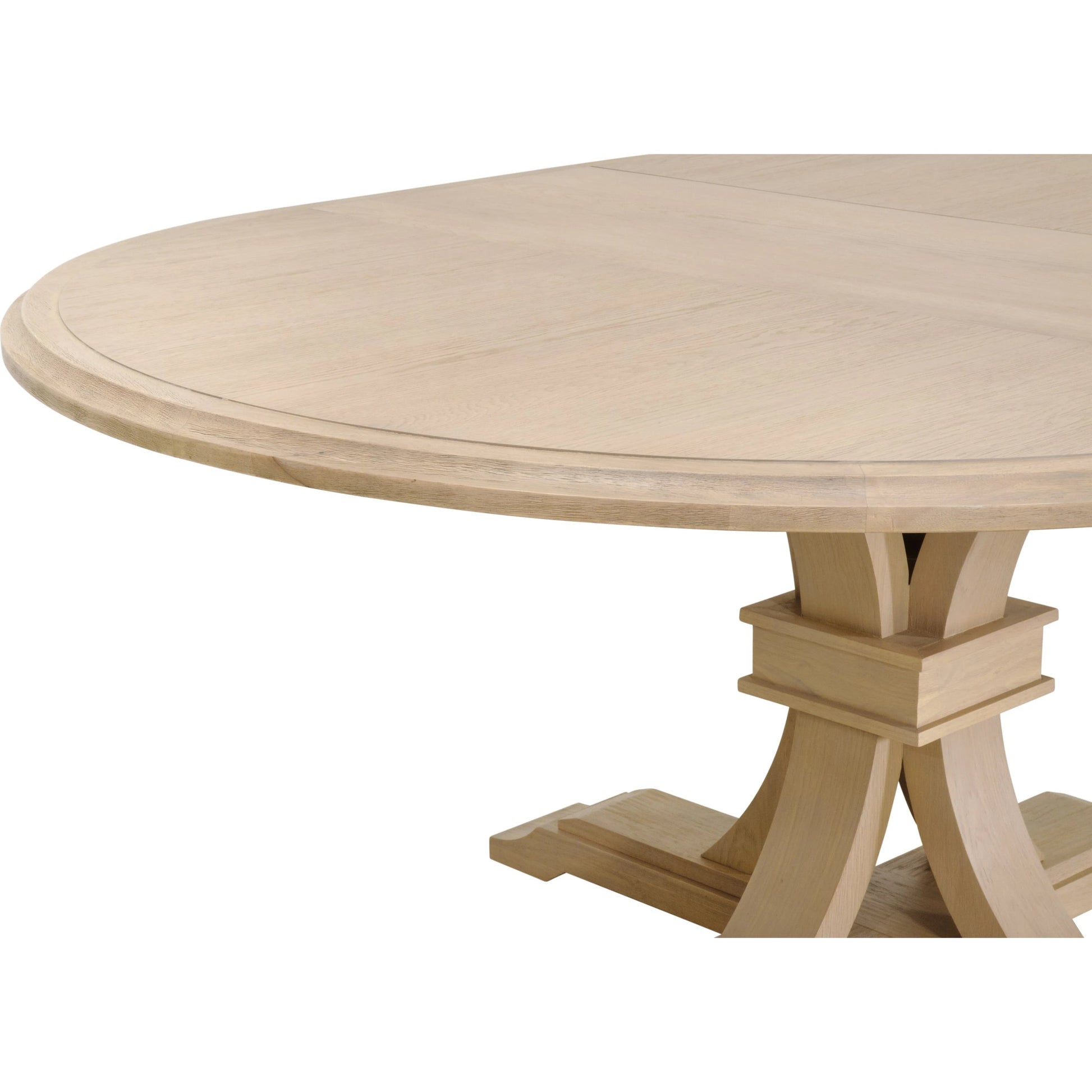Devon Dining Table by Essentials For Living in natural gray. Made from solid acacia, acacia veneer in a cottage & farmhouse style.