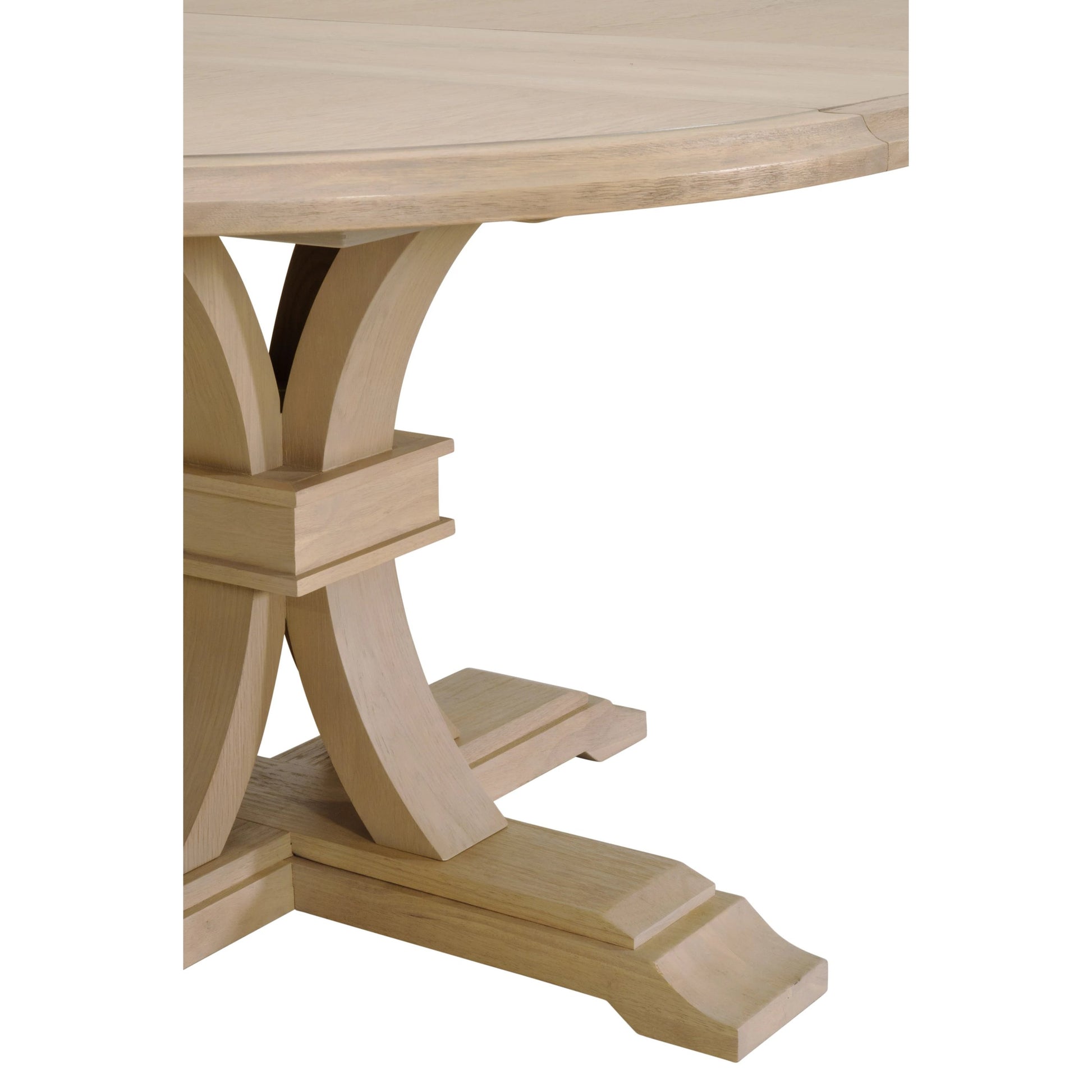 Devon Dining Table by Essentials For Living in natural gray. Made from solid acacia, acacia veneer in a cottage & farmhouse style.