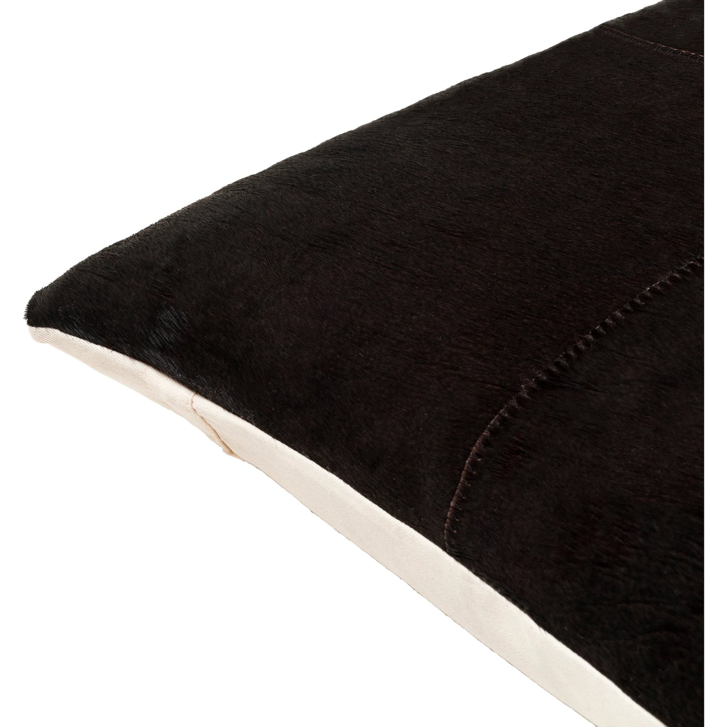 004 SI-1880499,SI-1880500 | Closeup | Dexter - 23384 by Livabliss in black. Made from 100% hair on hide, 100% cotton in a unique style.