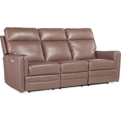 Twain Zero Gravity Power Sofa with Power Headrest and Lumbar by Hooker Furniture in brown. Made from unique in a traditional style.