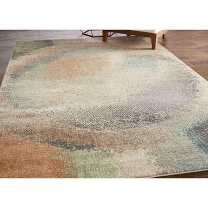 Eden EDN39QTF Rug by Feizy in brown, tan, blue. Made from polypropylene in a unique style.