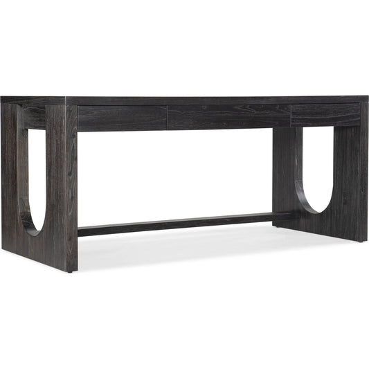 Commerce & Market Writing Desk by Hooker Furniture in black. Made from mindi veneers in a modern style.