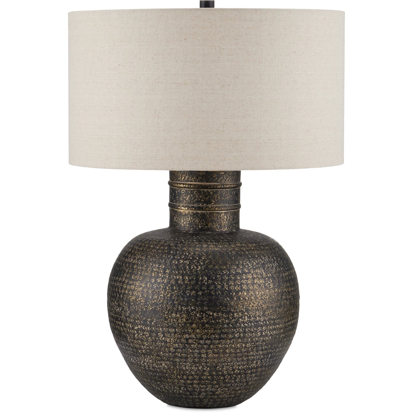 002 SI-2133870 | Additional Silo | Braille Table Lamp by Currey and Company in antique brass. Made from aluminum in a modern style.