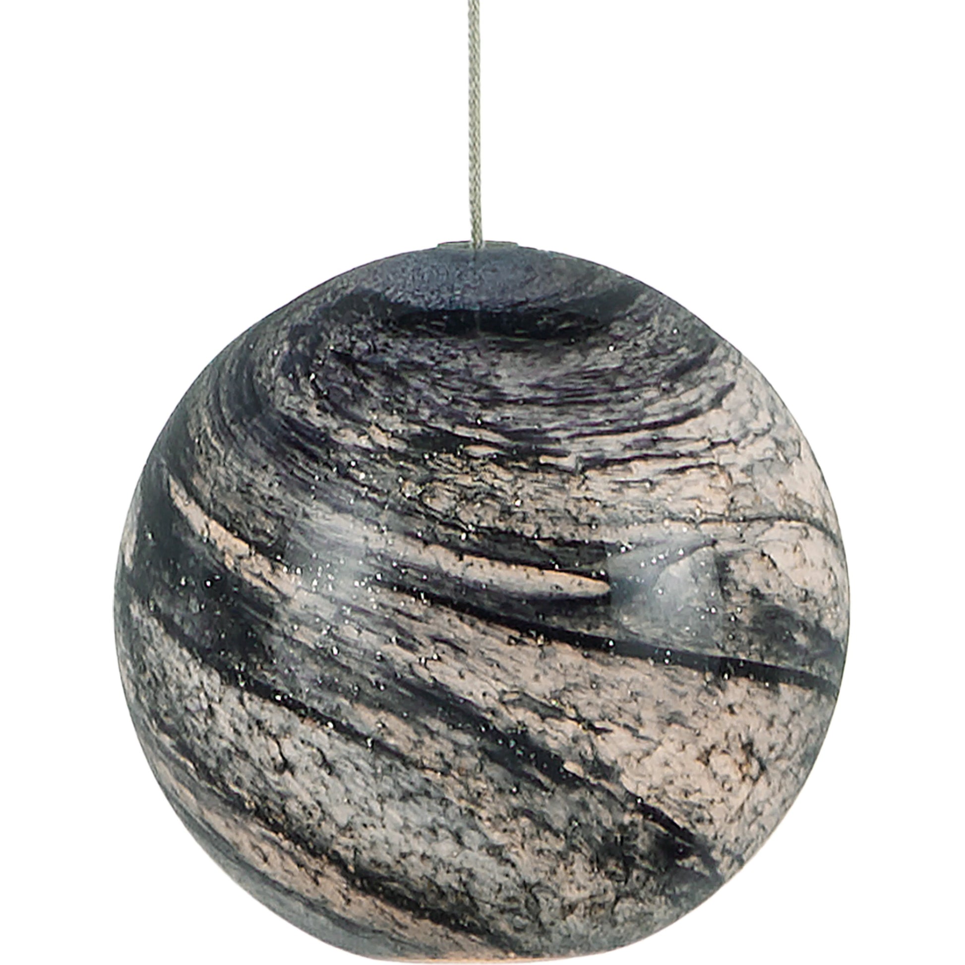 Palatino Round 15-LIGHT Multi-Drop Pendant by Currey and Company in blue marbeled, silver. Made from earth with speckles, glass in a modern style.