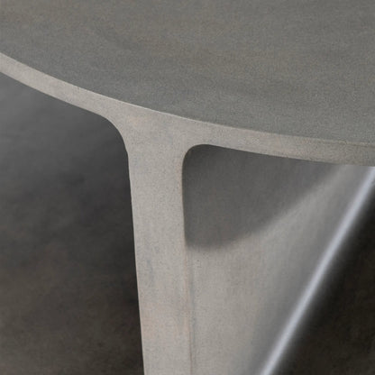 Sintra Cocktail Table by Bernhardt in grey. Made from concrete in a unique style.