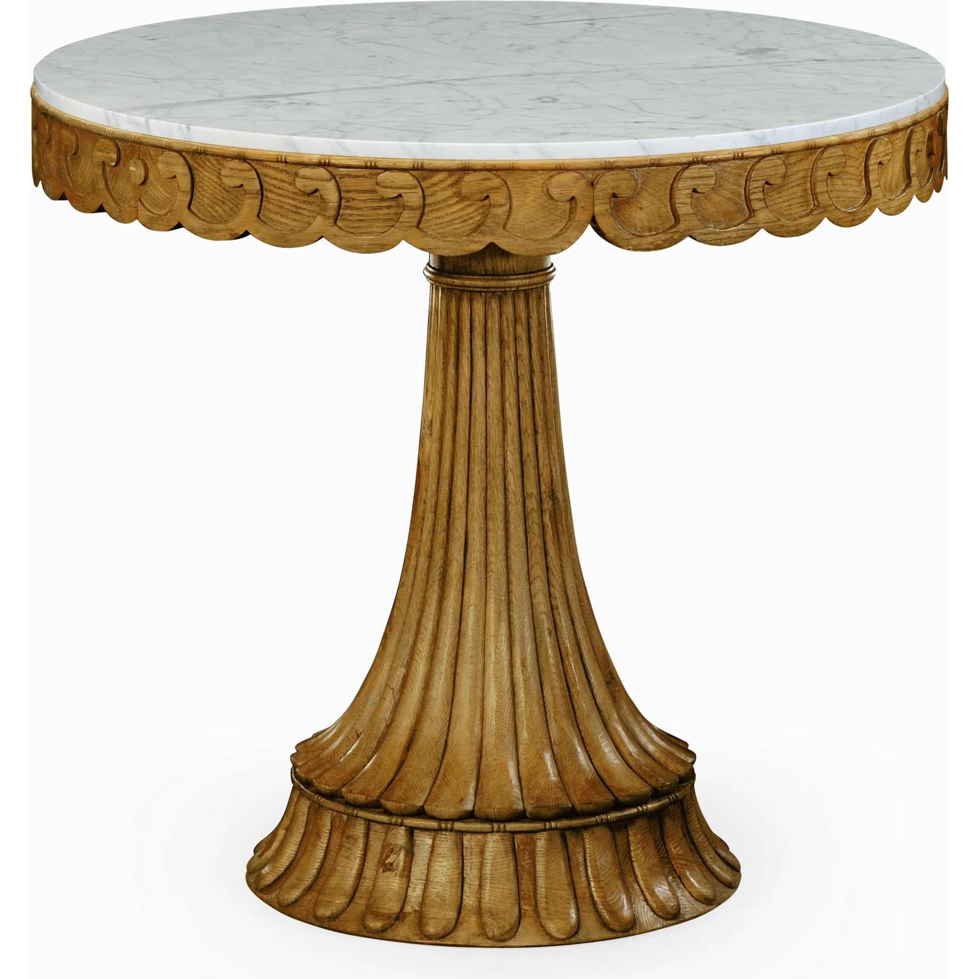 William Yeoward Dalkeith Table by Jonathan Charles in brown and washed oak. Made from oak in a traditional style.