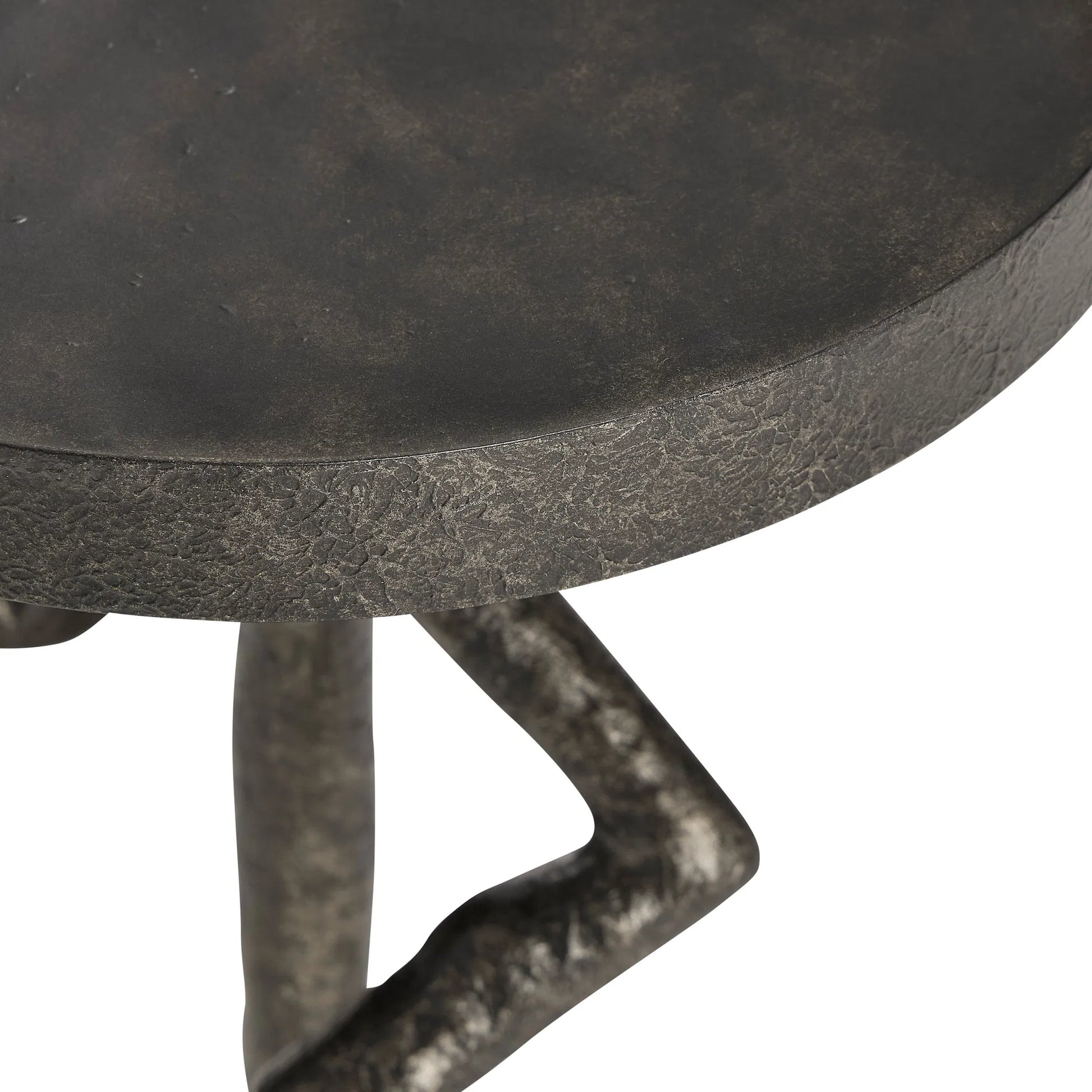 Theo Figure Table by Bernhardt in black. Made from cast iron, metal in a modern style.