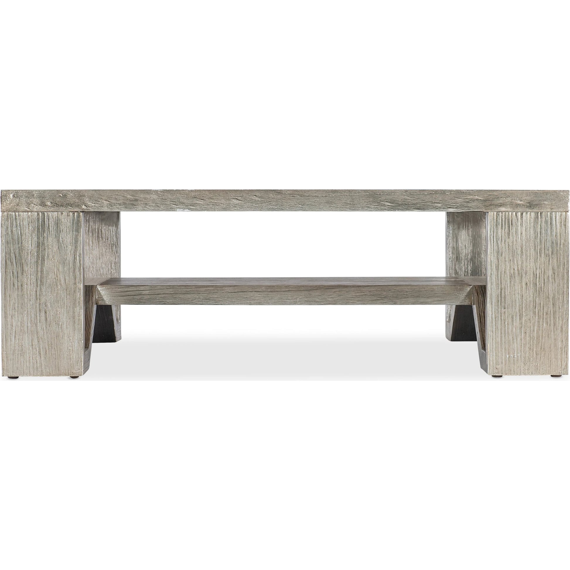 Melange Saber Cocktail Table by Hooker Furniture in silvers and silver. Made from unique in a modern style.