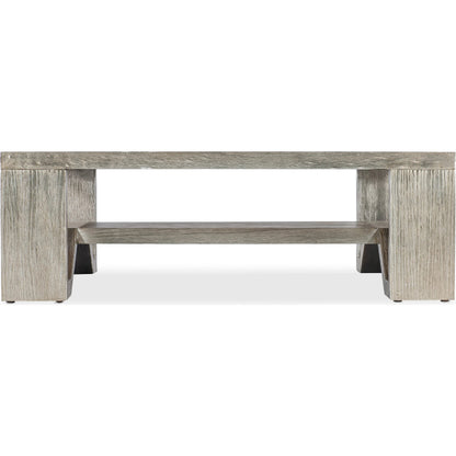 Melange Saber Cocktail Table by Hooker Furniture in silvers and silver. Made from unique in a modern style.