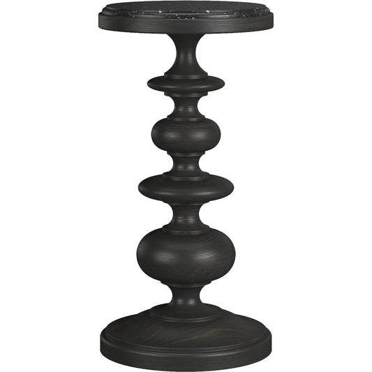 Atrium Accent Table by A.R.T. Furniture in hand rubbed black, undertones of brown. Made from unique in a traditional style.