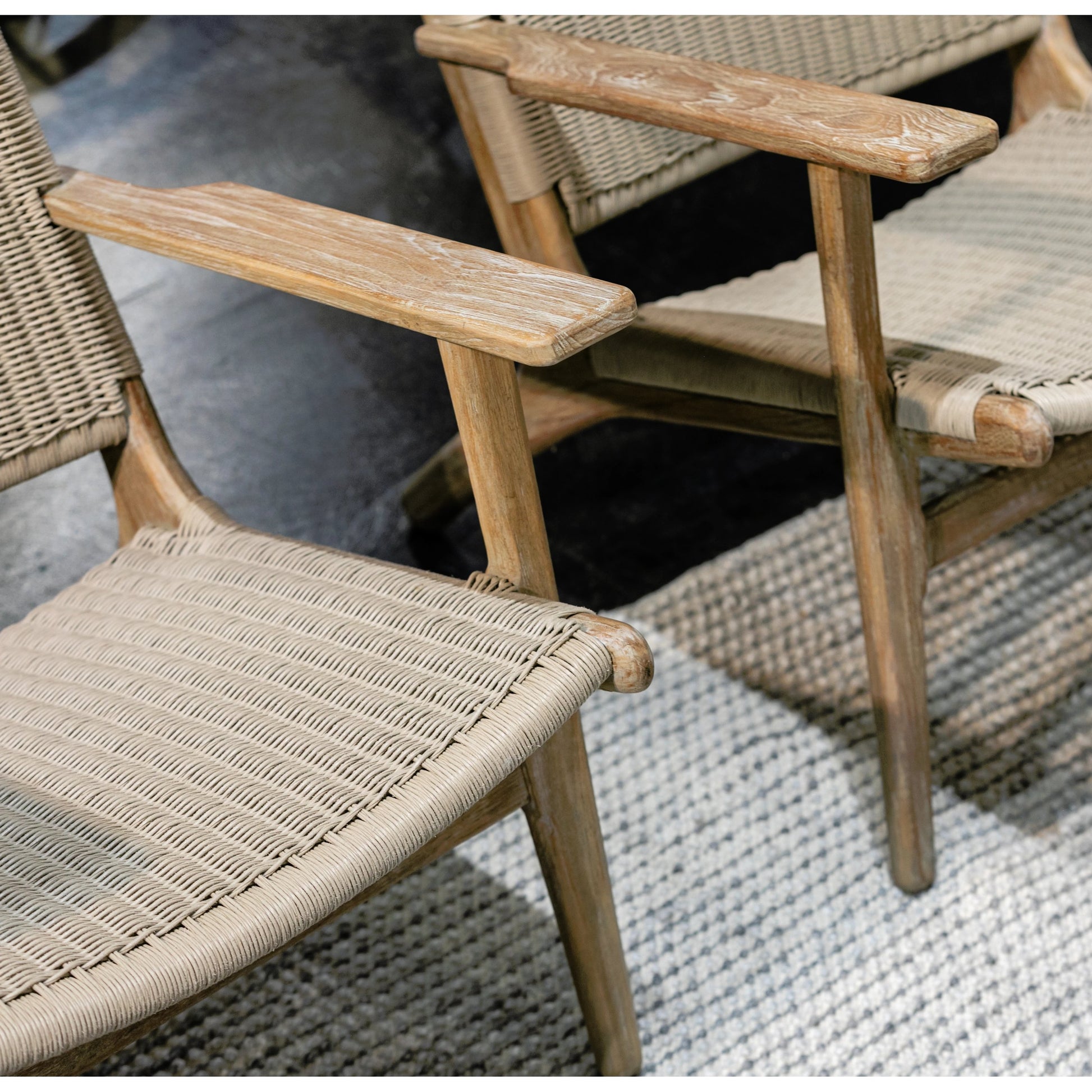 Coastal Outdoor Teak Cushionless Highback Chair by Sunset West in teak. Made from teak in a coastal style.