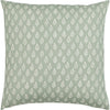 Medium Green, Ivory / Down Feather / 18" x 18"
