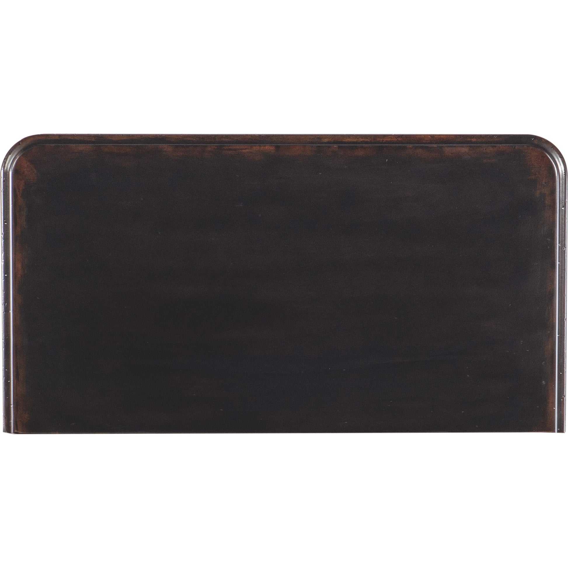 Charleston Two-Drawer Nightstand by Hooker Furniture in black cherry. Made from cherry veneers with solid-wood edge top in a transitional style.