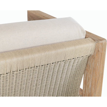 Sedona Outdoor Club Chair by Sunset West in teak. Made from teak in a modern style.