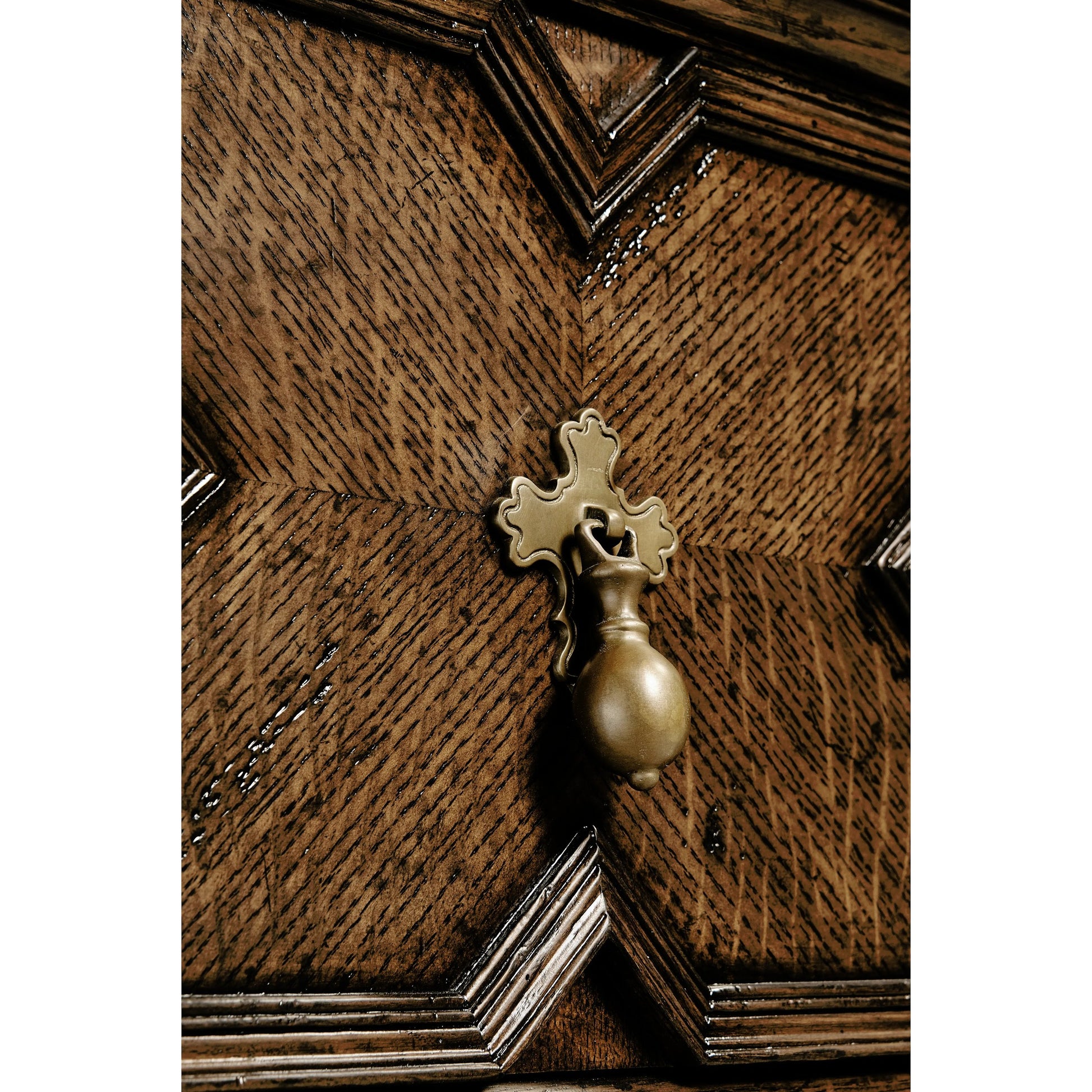 Country Farmhouse Tudor Style Dark Oak Buffet by Jonathan Charles in brown and dark brown tudor oak. Made from oak in a traditional style.