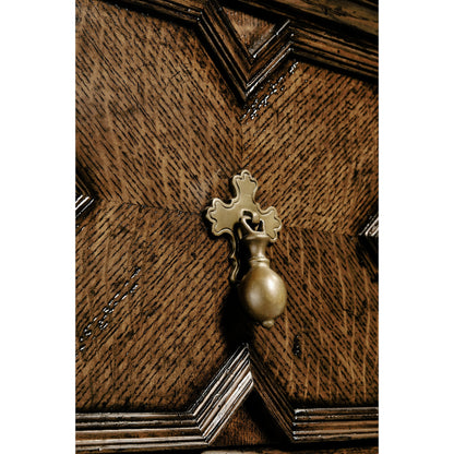 Country Farmhouse Tudor Style Dark Oak Buffet by Jonathan Charles in brown and dark brown tudor oak. Made from oak in a traditional style.