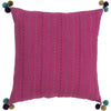 Bright Pink, Aqua, Tan, Violet / Down Feather / 18" x 18"