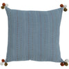 Denim, Tan, Bright Orange, Cream / Down Feather / 18" x 18"