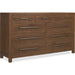 Driftwood Nine-Drawer Dresser by Hooker Furniture. Made from oak solids, oak veneers, cedar in a transitional style.