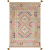 Rose, Dusty Sage, Tan, Medium Gray, Dusty Pink / 2' x 3'
