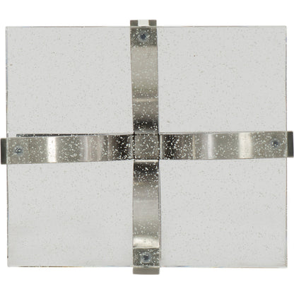 Bubble  Accent Table by Hooker Furniture in chrome. Made from bubble glass, stainless steel in a modern style.