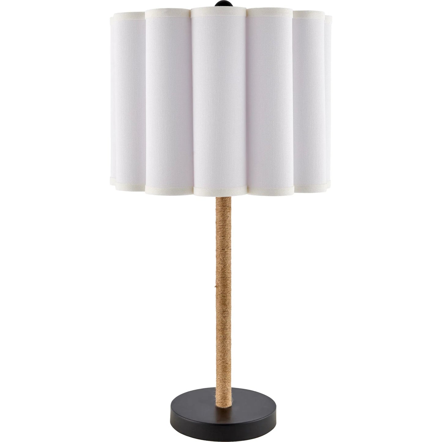 001 SI-2258398 | Primary Silo | Dinnan Accent Table Lamp by Livabliss in beige, black and inlaid, painted. Made from paper, iron, linen in a modern style.