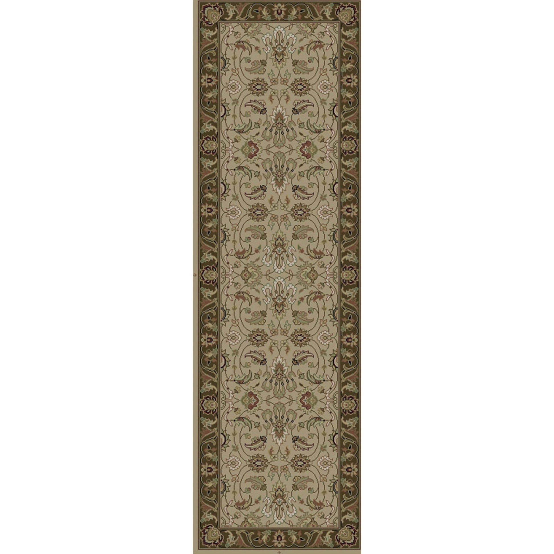 DIN-1591 Rug by Surya in cream, olive, tan, dark brown. Made from 100% wool in a unique style.