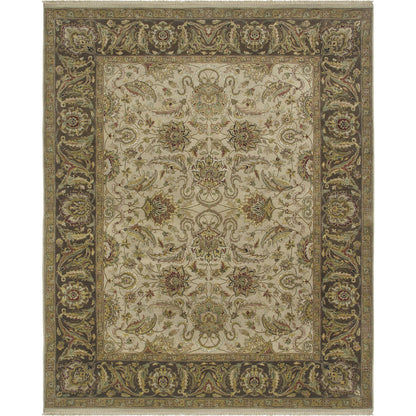 DIN-1591 Rug by Surya in cream, olive, tan, dark brown. Made from 100% wool in a unique style.