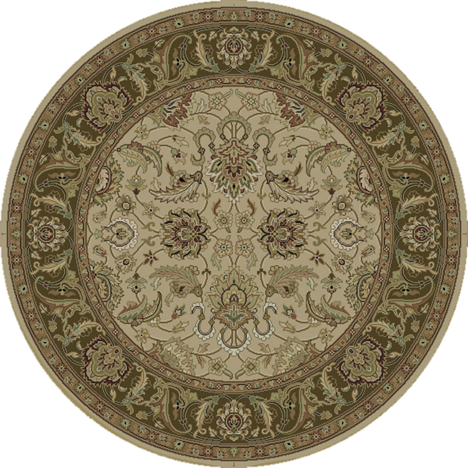 DIN-1591 Rug by Surya in cream, olive, tan, dark brown. Made from 100% wool in a unique style.