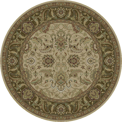 DIN-1591 Rug by Surya in cream, olive, tan, dark brown. Made from 100% wool in a unique style.
