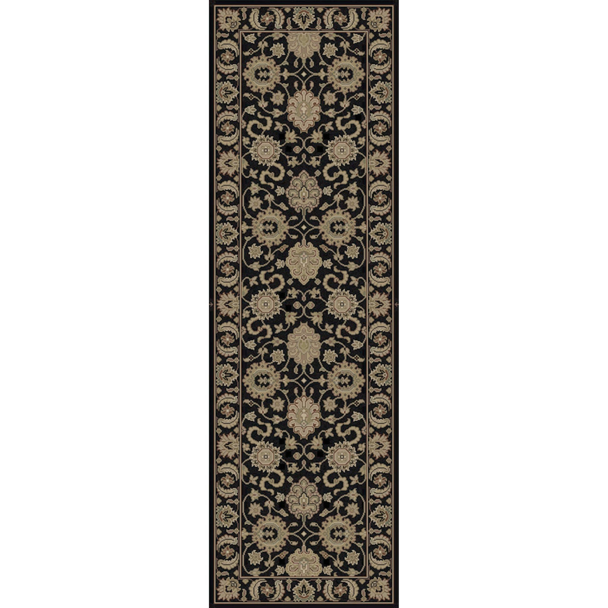 DIN-1592 Rug by Surya in black, brown, olive, dark brown, off-white. Made from 100% wool in a unique style.