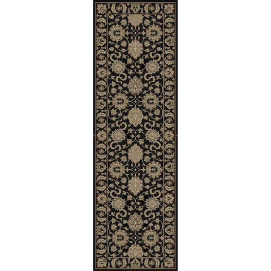 DIN-1592 Rug by Surya in black, brown, olive, dark brown, off-white. Made from 100% wool in a unique style.