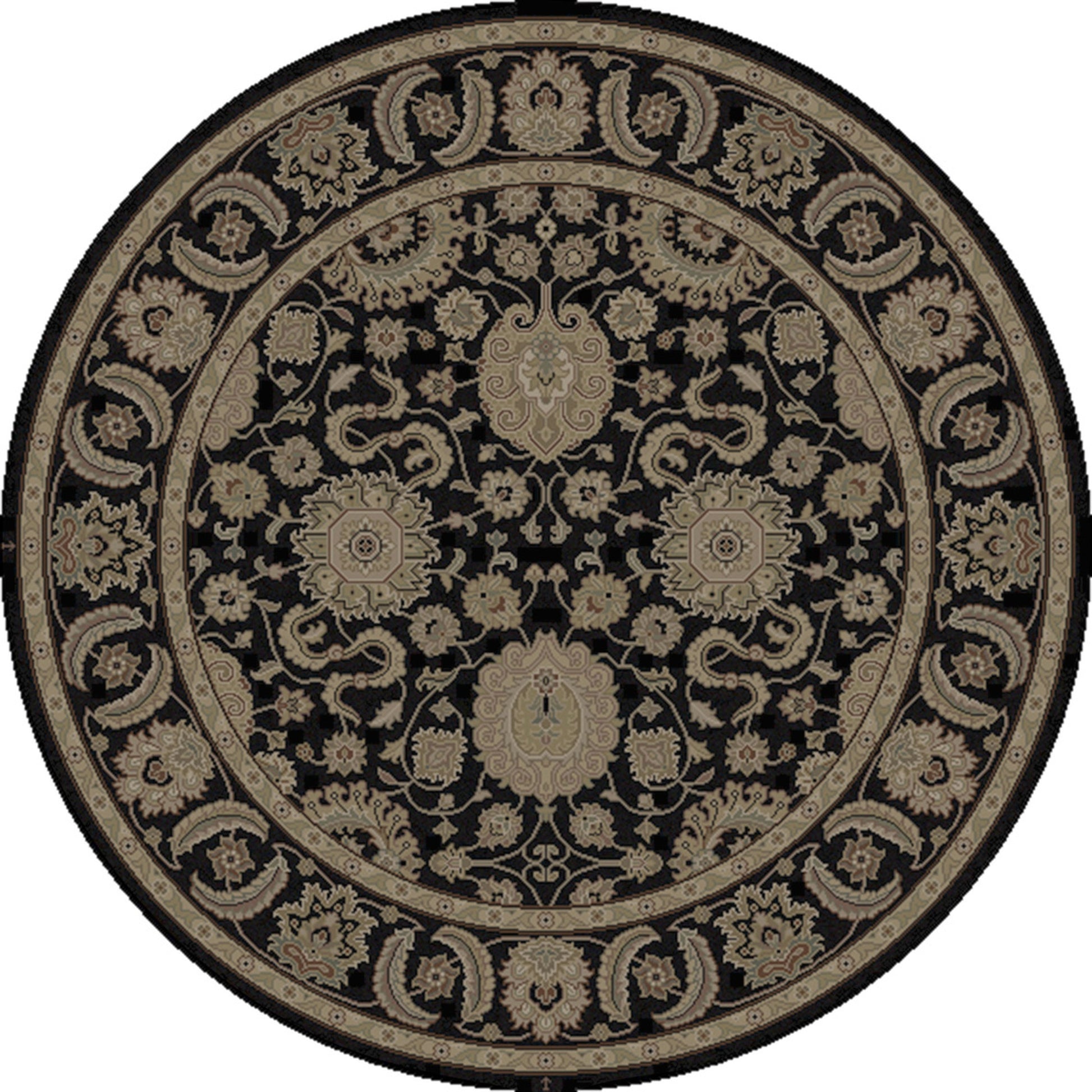 DIN-1592 Rug by Surya in black, brown, olive, dark brown, off-white. Made from 100% wool in a unique style.