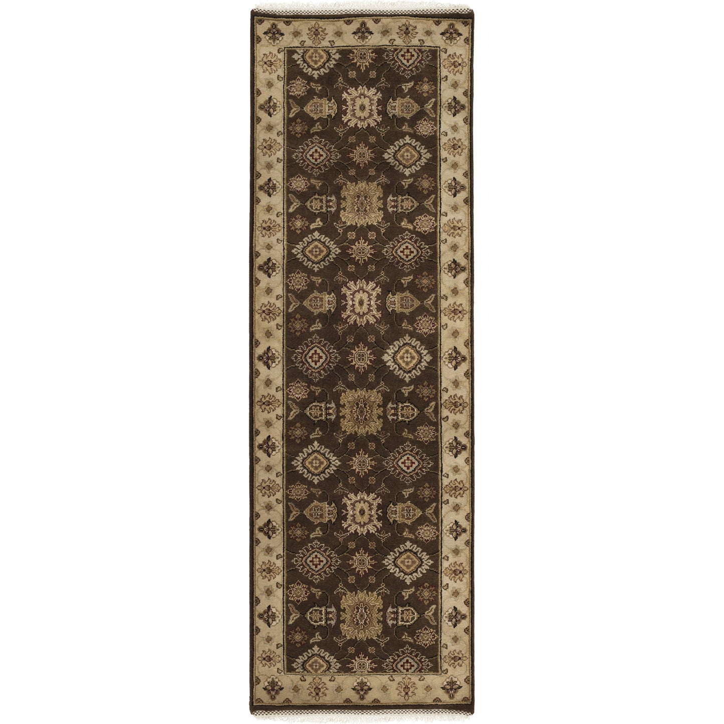 001 82717-26507 | Primary Silo | DIN-1595 Rug by Surya in ivory, dark brown, tan, olive. Made from 100% wool in a unique style.