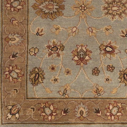Dinar Rug by Surya in medium gray, olive, dark brown, light olive, sage. Made from unique in a modern style.