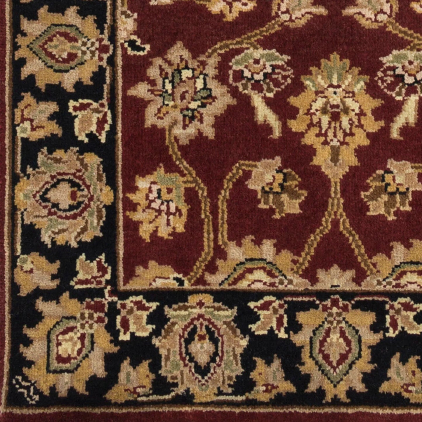 002 SI-2044792,SI-2044793 | Closeup | Dinar Rug - 11969 by Surya in black, oatmeal, olive, dark brown. Made from unique in a unique style.