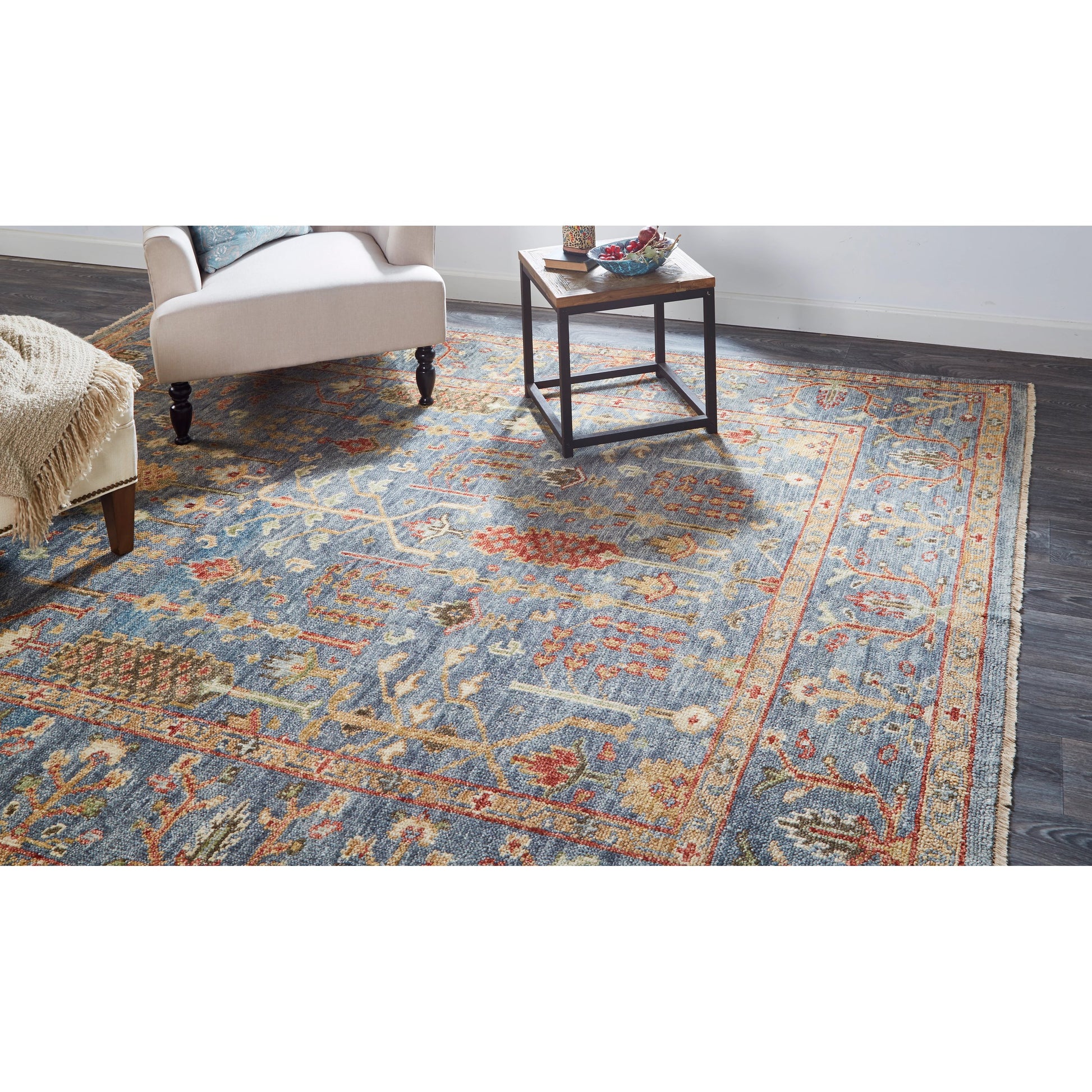 Carrington Traditional Oriental Rug - 6499F by Feizy in blue, red, gold. Made from wool in a unique style.