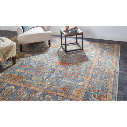 Carrington Traditional Oriental Rug - 6499F by Feizy in blue, red, gold. Made from wool in a unique style.