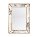 Dion Antique Mirror by Worlds Away. Made from hardwood solids, glass in a transitional style.