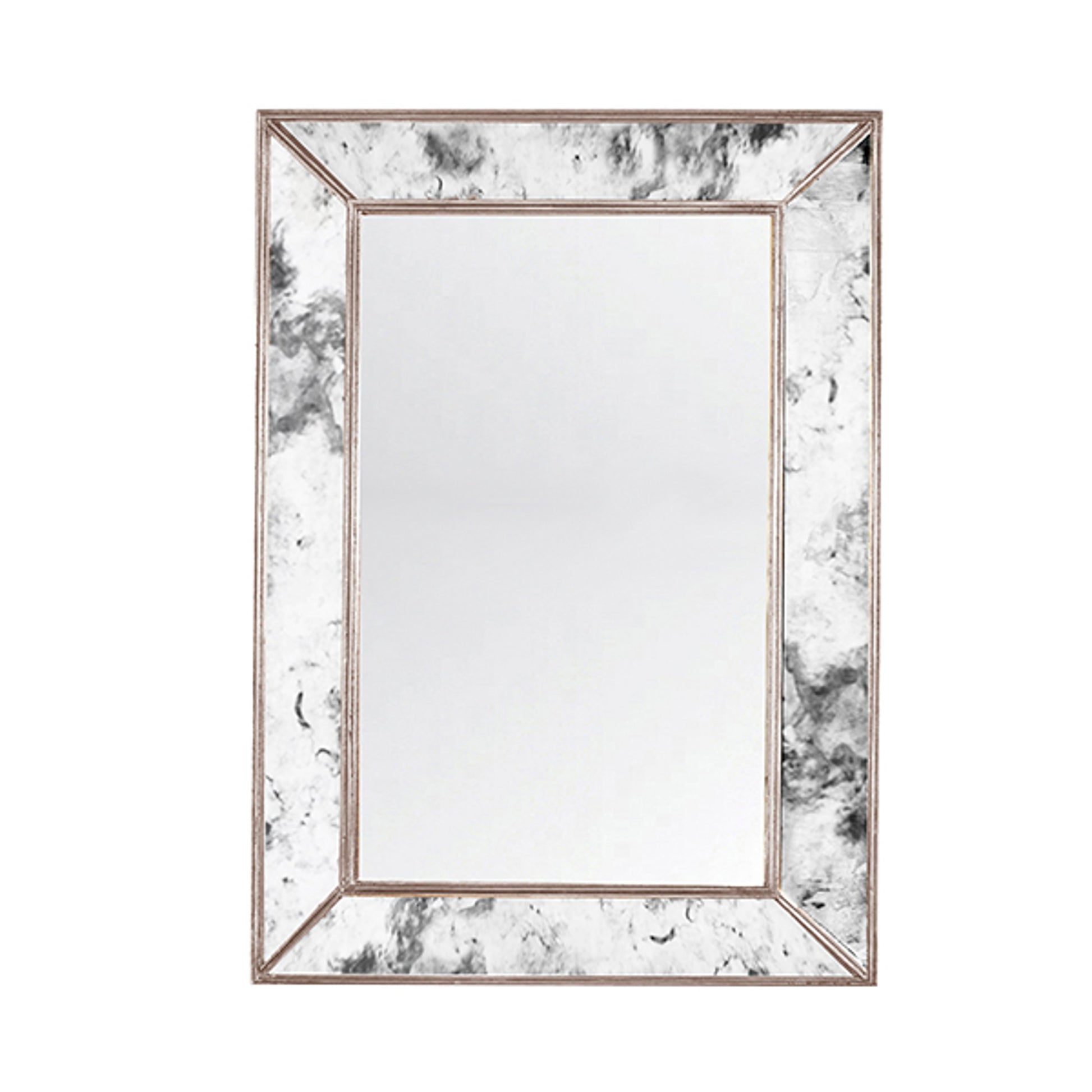 Dion Antique Mirror by Worlds Away. Made from hardwood solids, glass in a transitional style.