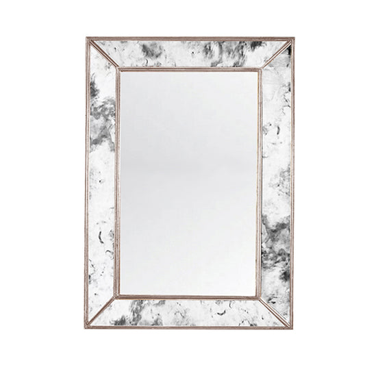 Dion Antique Mirror by Worlds Away. Made from hardwood solids, glass in a transitional style.