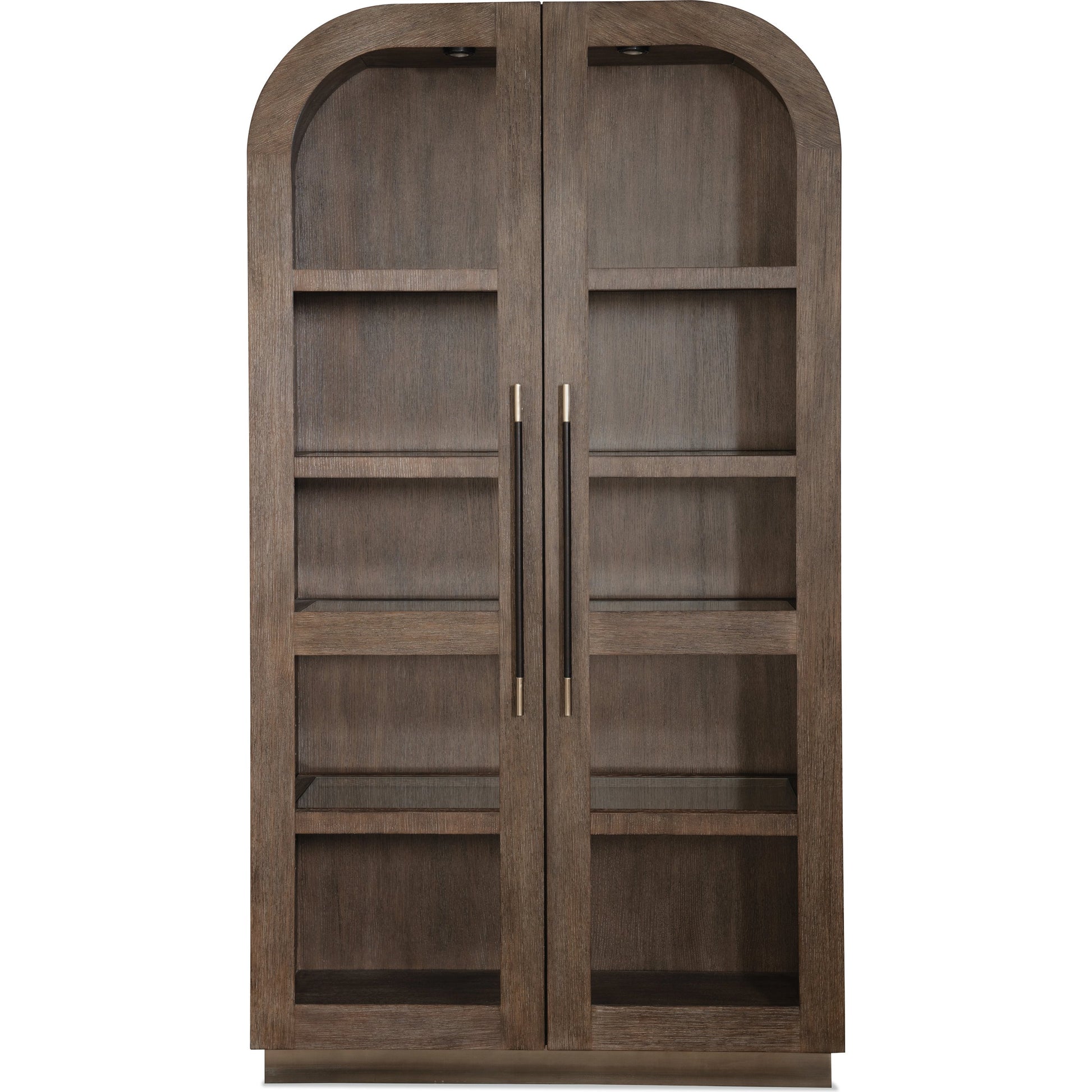 Modern Mood Display Cabinet by Hooker Furniture. Made from oak veneers, metal, glass in a modern style.