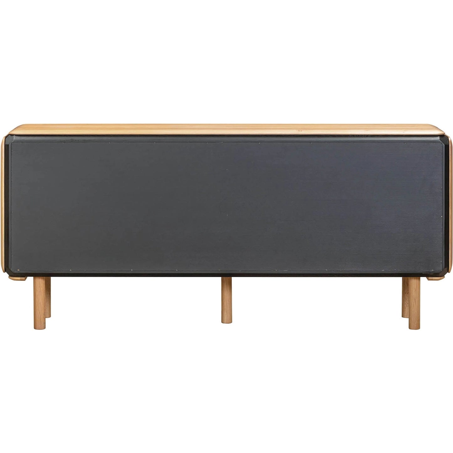 008 SI-2527500 | Additional Silo | Distillery 4 Door Sideboard by LH Imports in natural, black. Made from european oak, mdf, veneeer oak in a unique style.