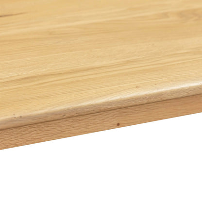 Distillery Dining Table by LH Imports in natural, black. Made from european oak, metal frame in a unique style.