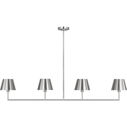 Ender Large Linear Chandelier by Visual Comfort & Co.. Made from steel in a modern style.