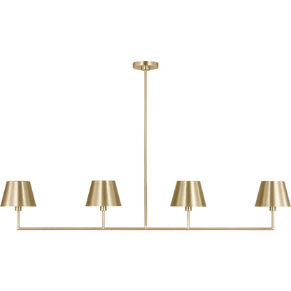 Ender Large Linear Chandelier by Visual Comfort & Co.. Made from steel in a modern style.